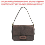 Royal Bagger Shoulder Crossbody Bags for Women Genuine Cow Leather Retro Commuter Messenger Bag Underarm Small Square Bag 1511