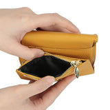 Royal Bagger Short Wallets for Women Genuine Cow Leather Fashion Trifold Wallet Large Capacity Coin Purse Thin Card Holder 1561